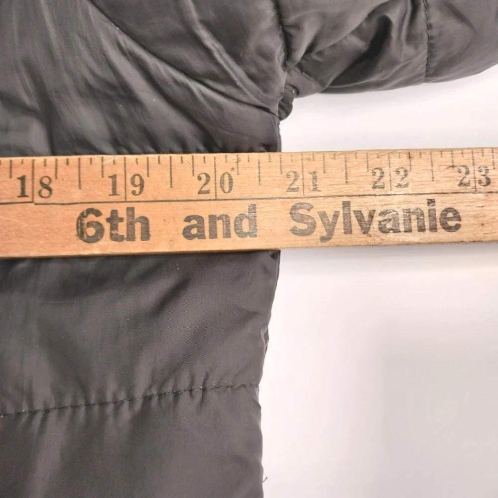 Stoic Womens Large Black Puffer Jacket Stand Up Collar - Picture 6 of 7